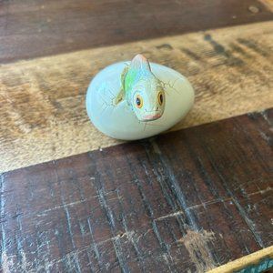 Fish Hatching from Egg Ceramic